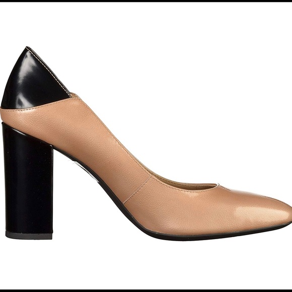 Geox 36.5 Camel/Black shoes heels - Picture 3 of 5